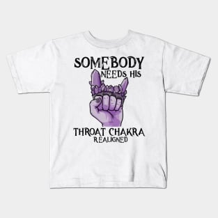 Yoga Chakra Brass Knuckles Funny Meditation Zen Statement Kids T-Shirt